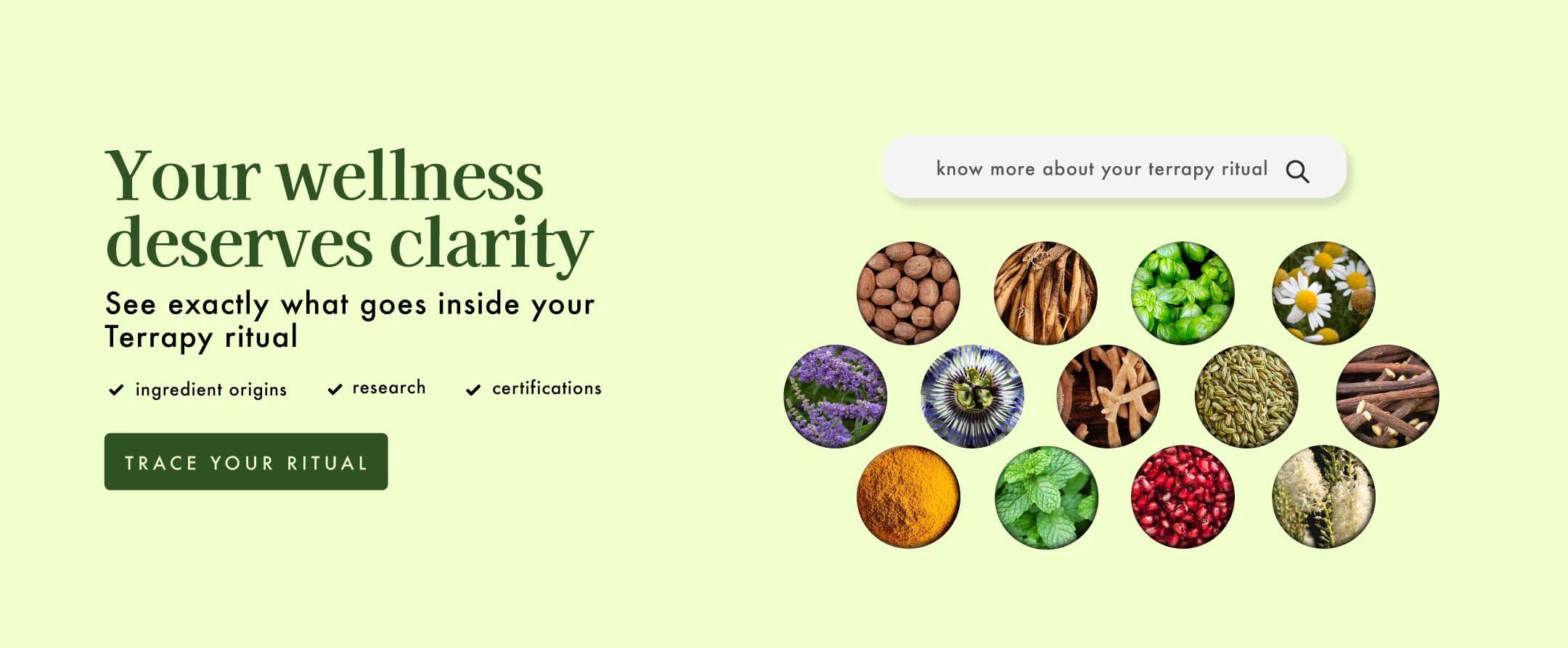 trace your ingredients 