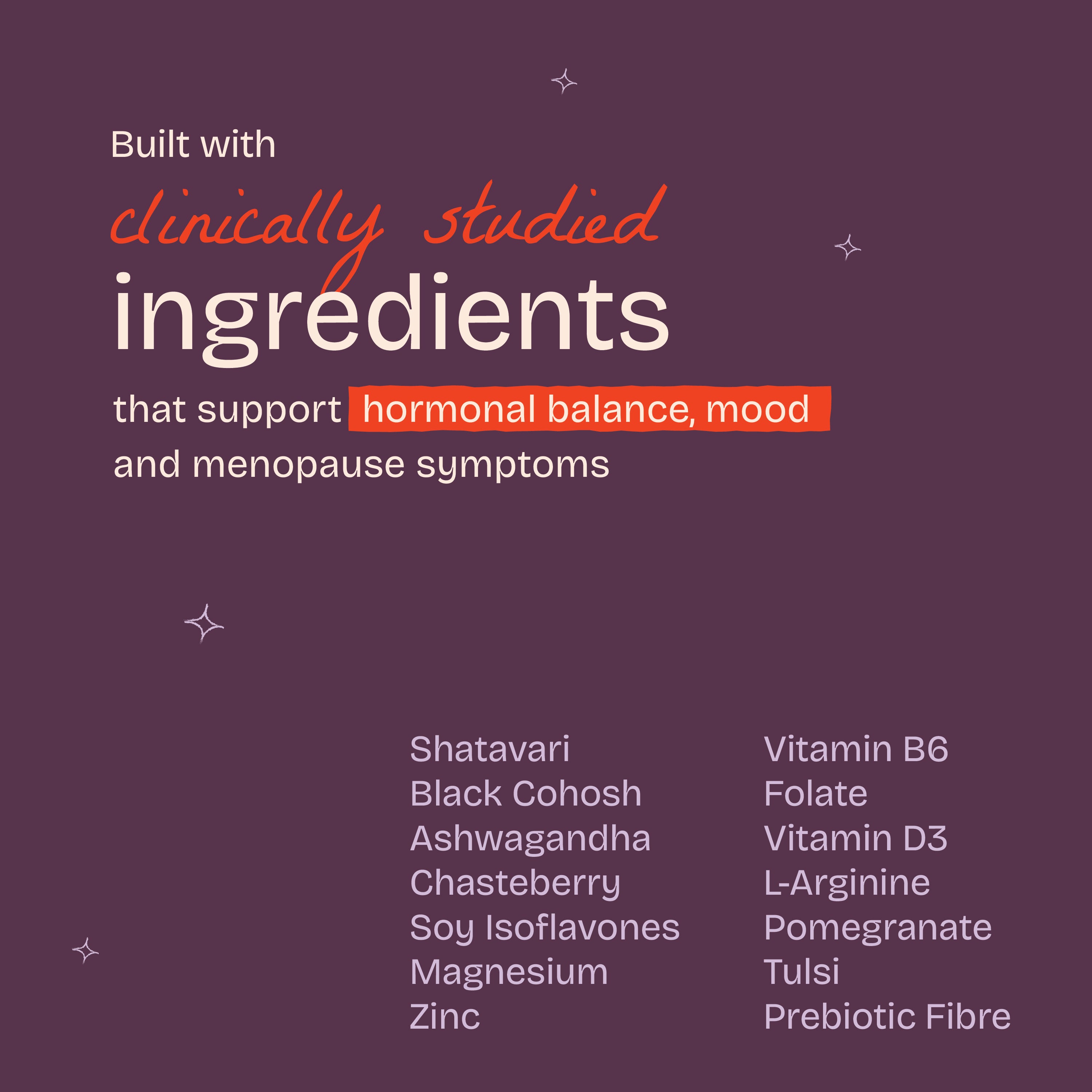 Menopause Supplement Ingredients 